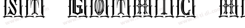 ST Gothic Hv Heavy字体转换